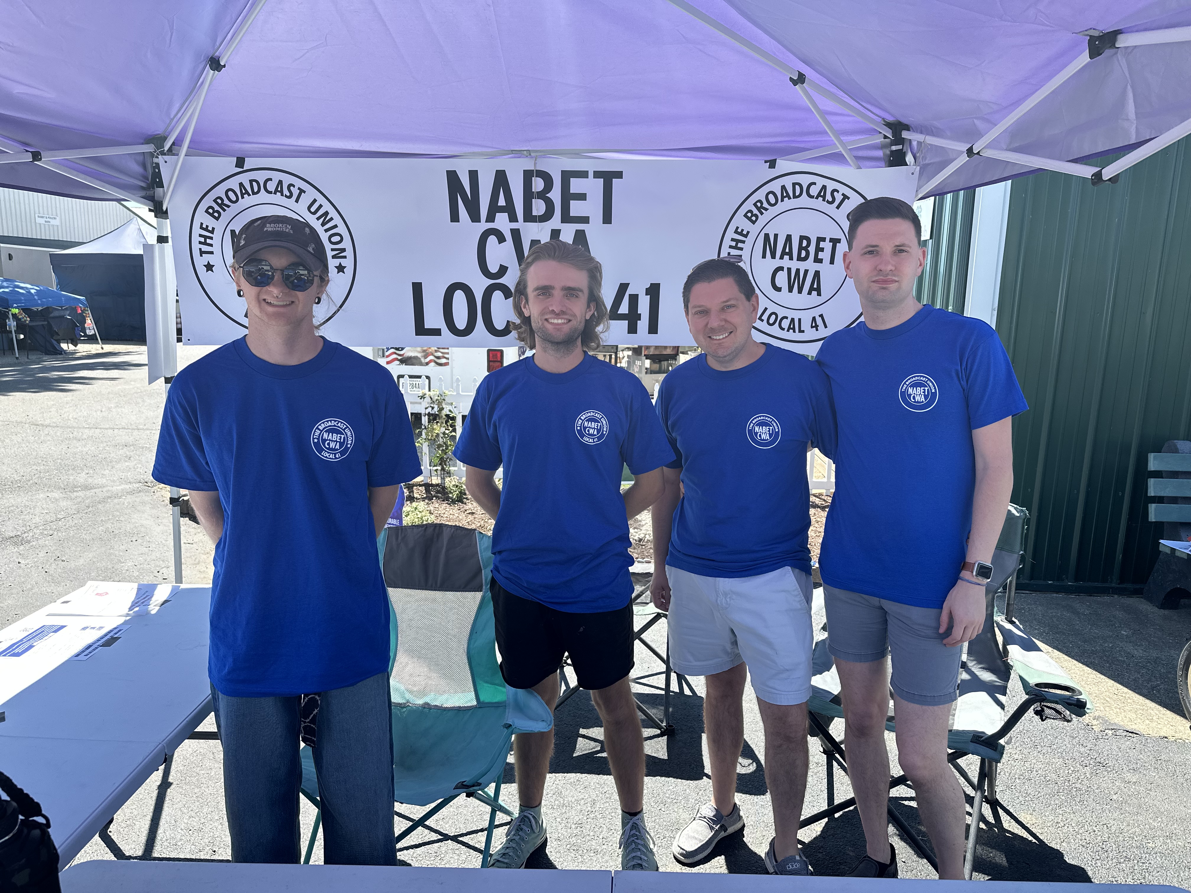 Local 41 booth at celebration